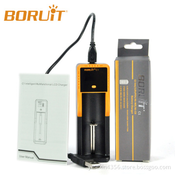 2016 New Design Boruit C1 Rechargeable Battery Charger Li-ion/Ni-MH LCD Universal Charger